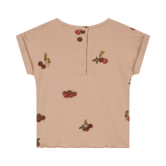 T-SHIRT BAMA -  NOUGAT / TOMATO