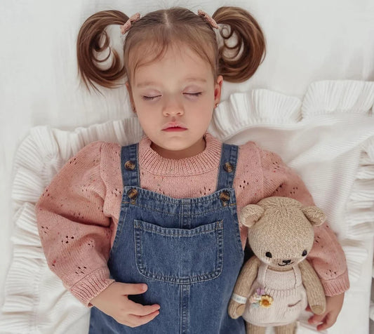 Pointelle Jumper - Pink Speckle