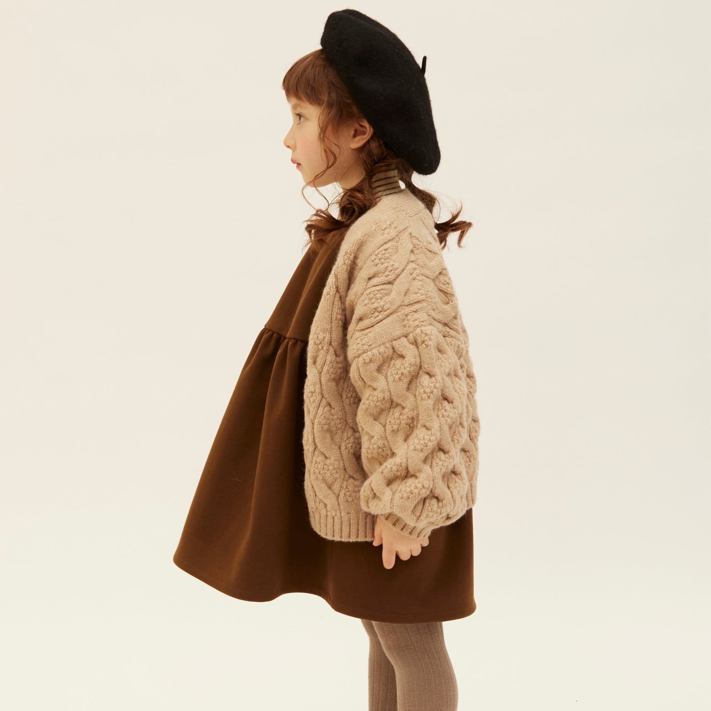 Knit T11 Cardigan - Brown