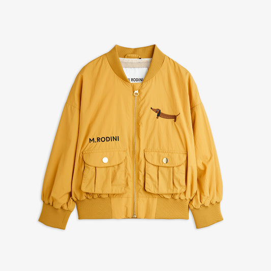 DOG BASEBALL JACKET - Beige