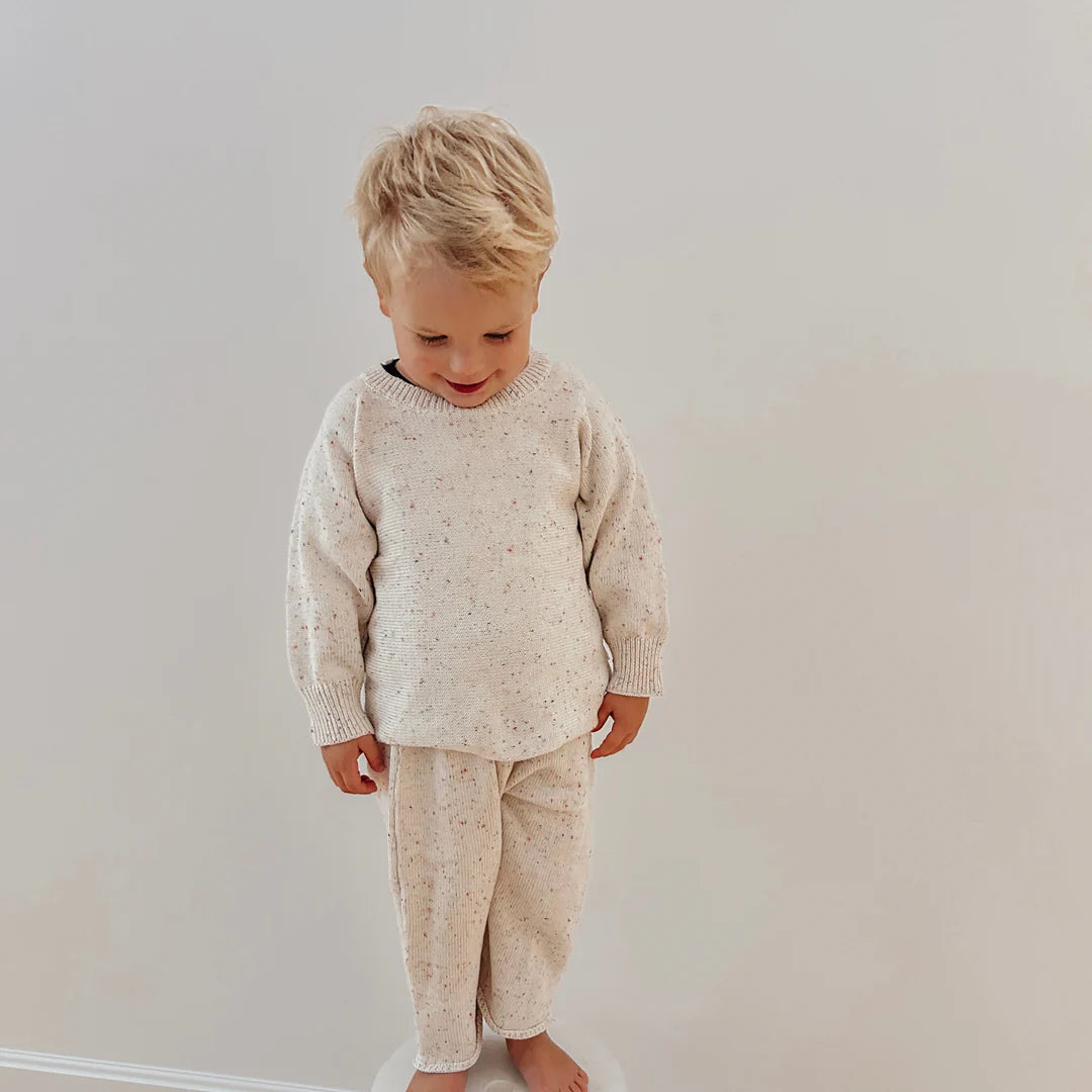 Pants - Beige Speckle