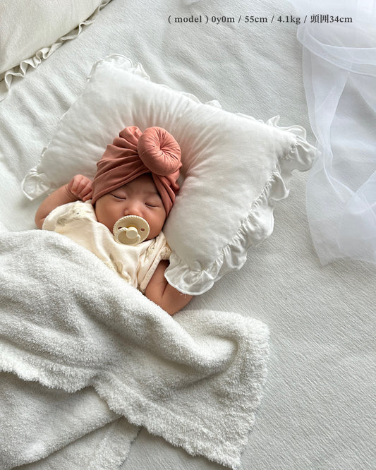 donut turban / coral