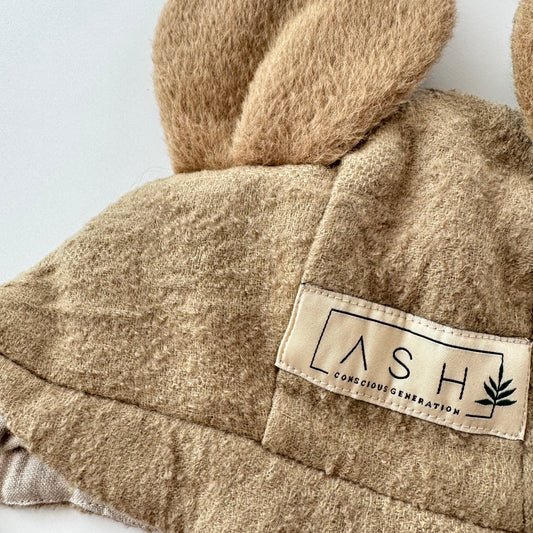 WOOL MOUSE BRIM BONNET - HALVA (ALPACA EAR)
