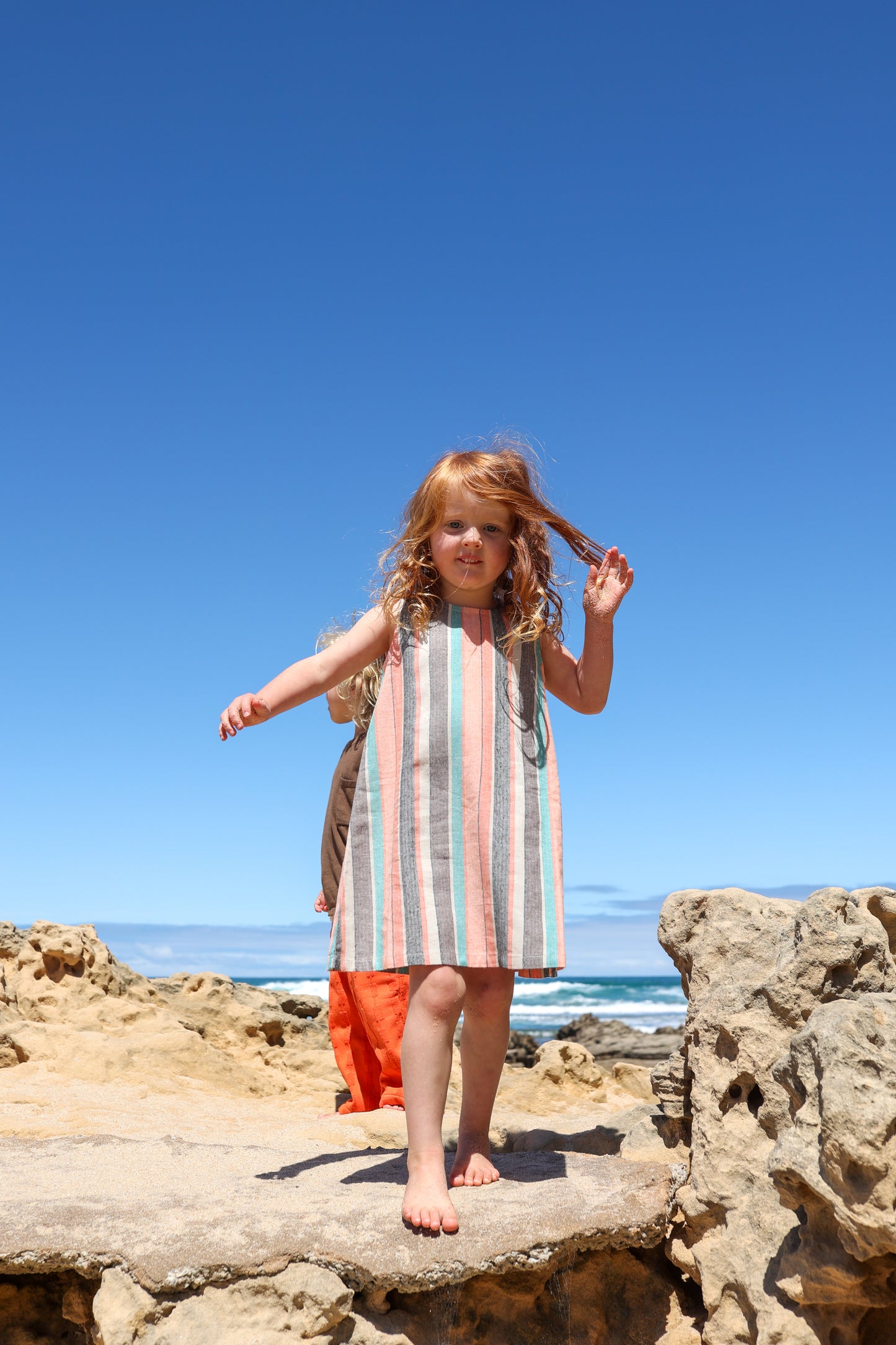 Summer Stripe Cotton Shift Dress - Summer Stripe