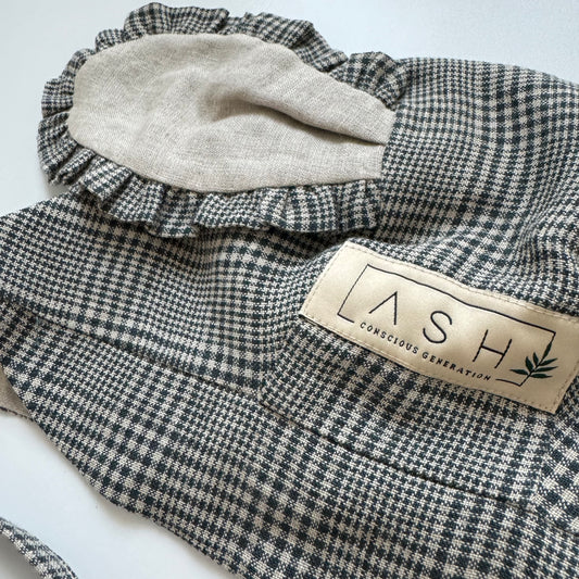 PUPPY STRAIGHT BONNET - GLENCHECK (NEUTRAL EAR)