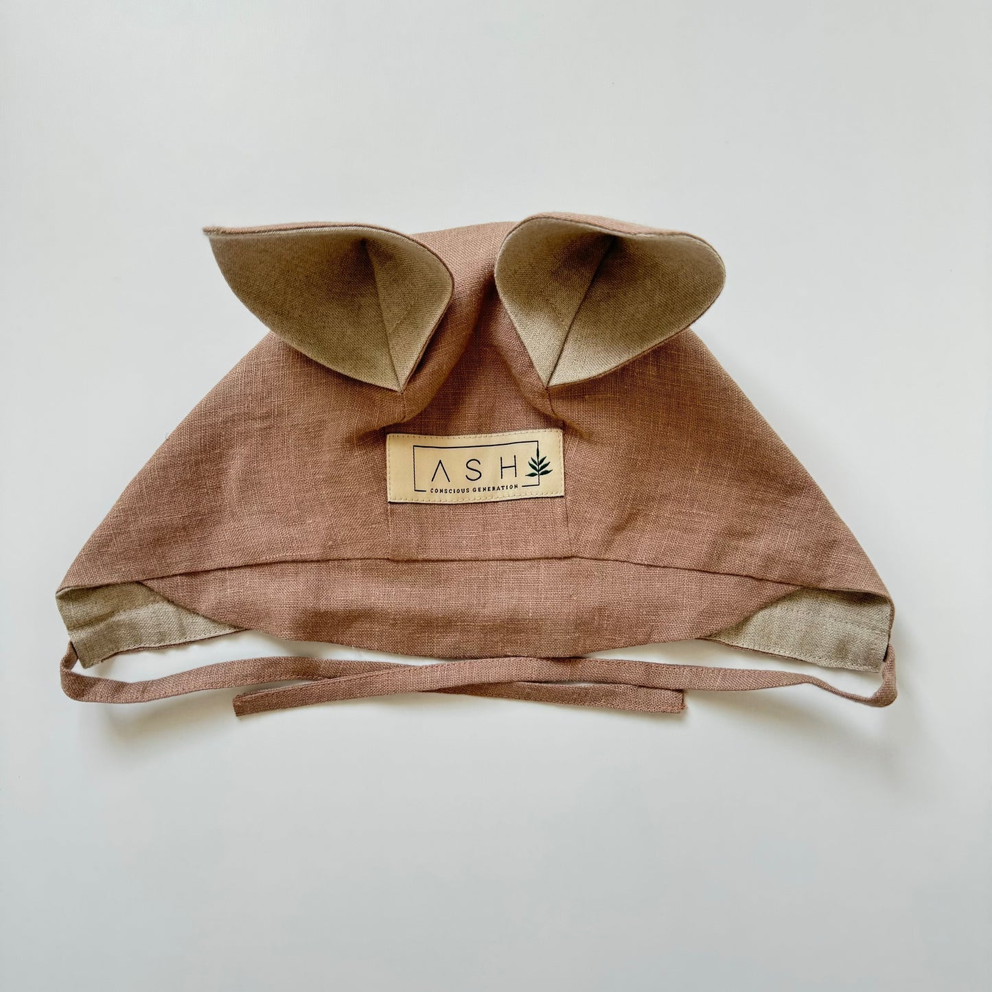 SQUIRREL STRAIGHT BONNET - LAVENDER (NEUTRAL EAR)