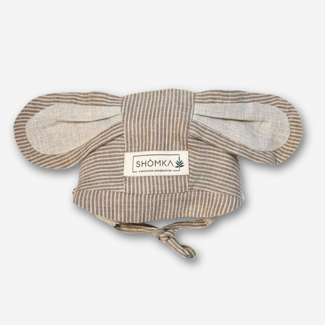 Puppy Linen Bonnet (Straight/Neutral) - Willowtree [SHOMKA Puppy Linen Bonnet (Straight/Neutral) - Willowtree [SHOMKA