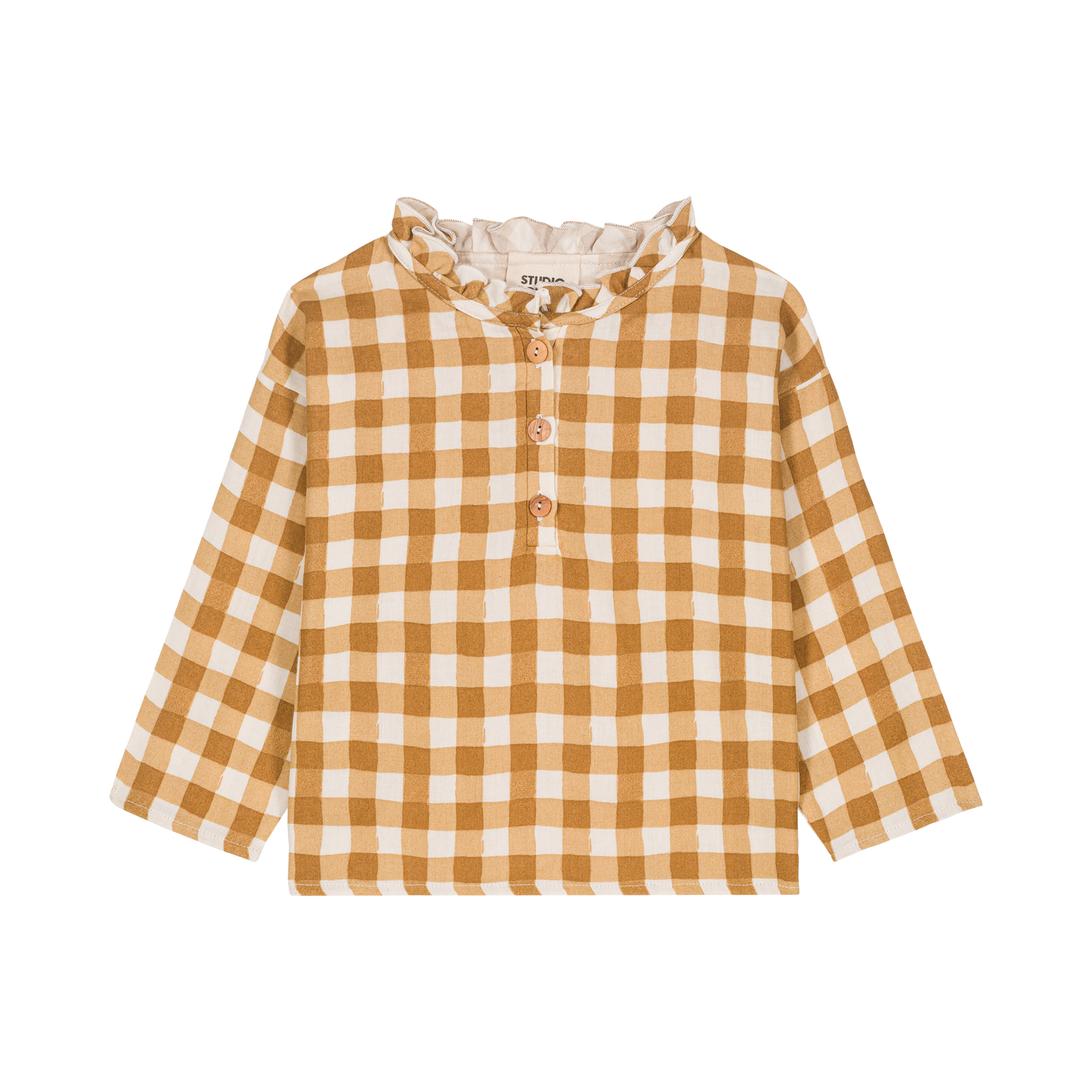 BLOUSE OLYMPE - CARAMEL VICHY