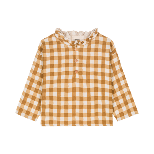 BLOUSE OLYMPE - CARAMEL VICHY