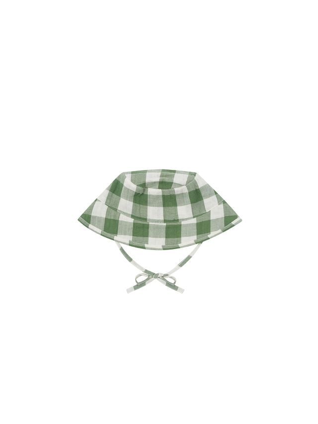 Dill Gingham Bucket Sun Hat [organic zoo] (26SS) – anoko