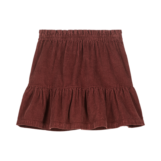 FRILL SKIRT - PLUM