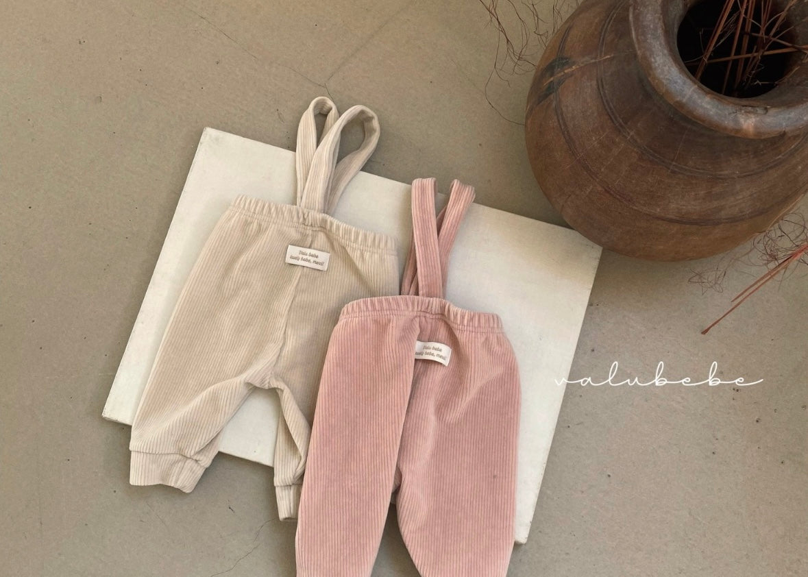 velour suspender pants