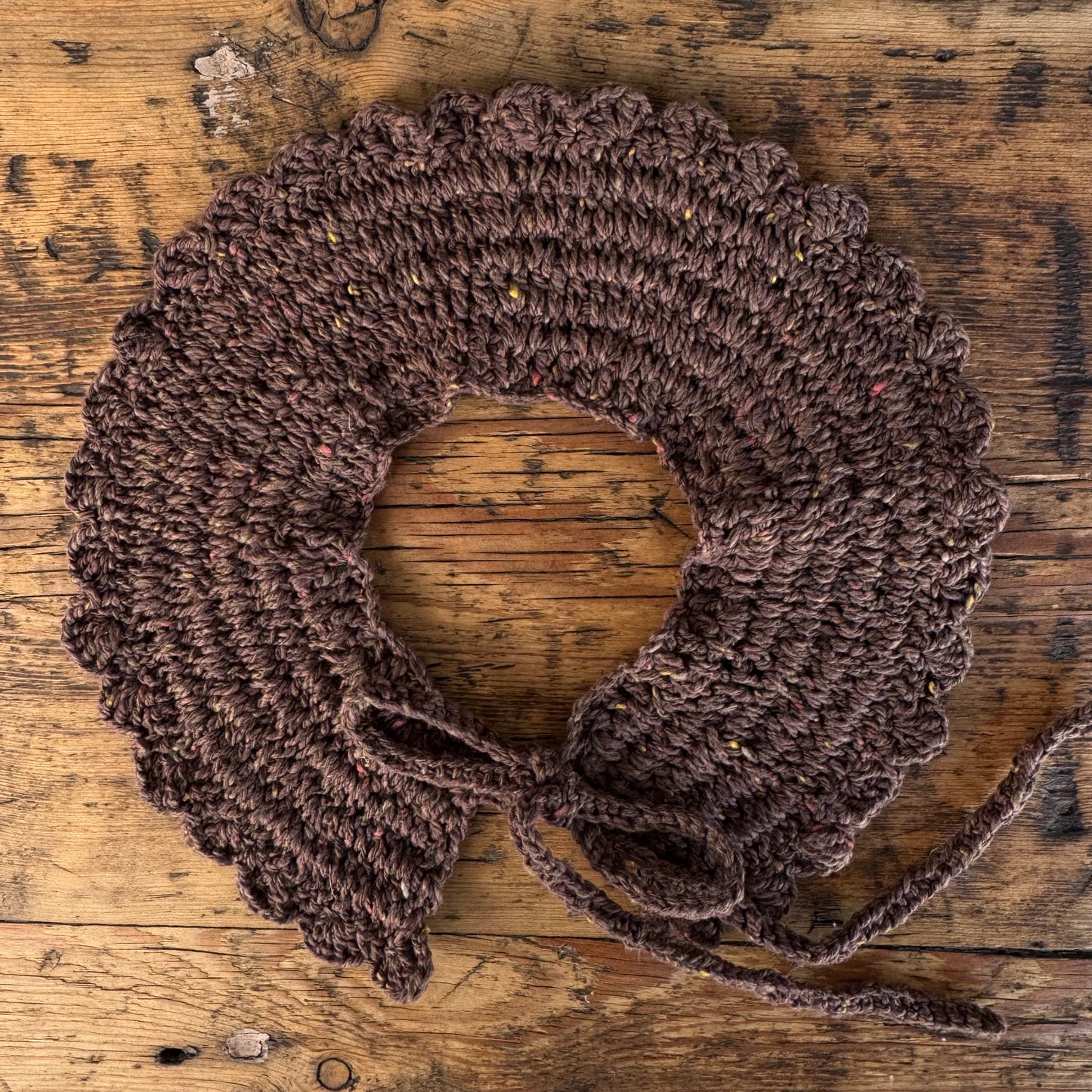 ponponner collar - cocoa