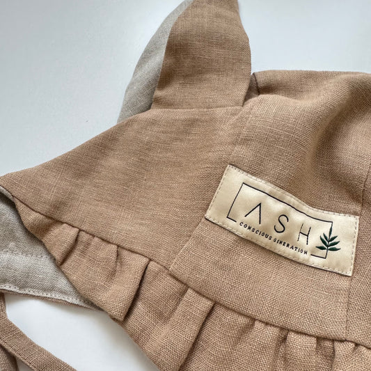 FOX WAVY BONNET - CAPPUCCINO (NEUTRAL EAR)