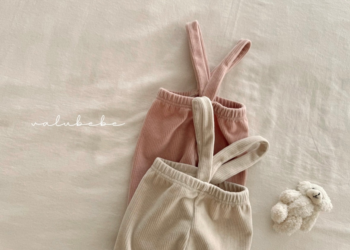 velour suspender pants