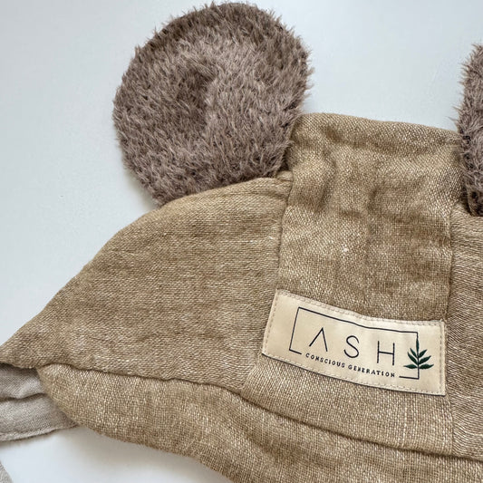 WOOL MOUSE BRIM BONNET - TUNDRA (ALPACA EAR)