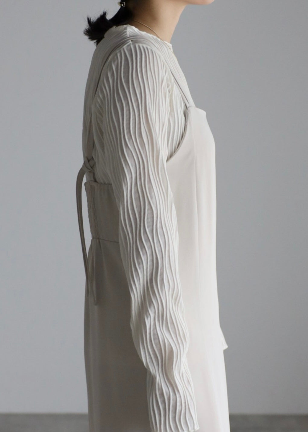 wavy mellow tee / ivory