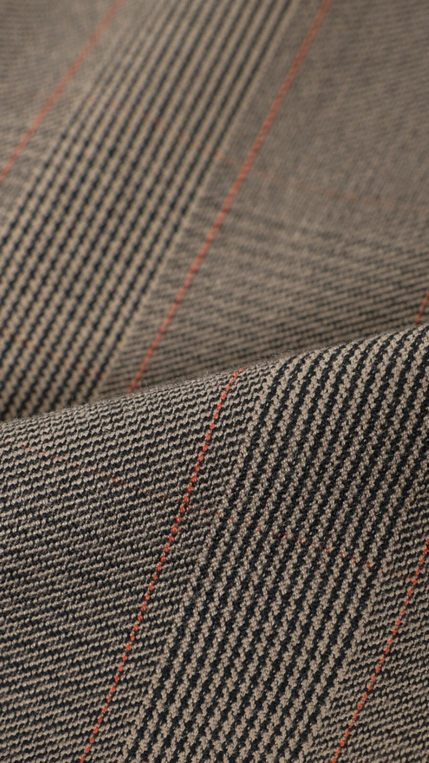 Check High-waist Salopette - Brown