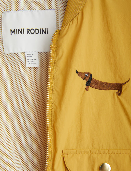 DOG BASEBALL JACKET - Beige