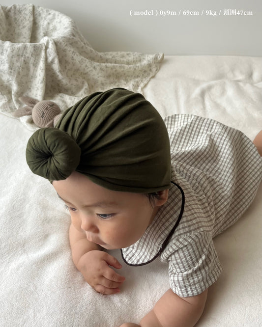 donut turban / khaki