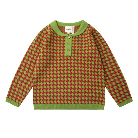 MOSAIC BLOUSE - GREEN