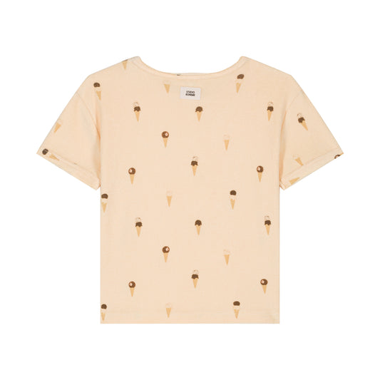 TSHIRT ESSENTIAL TERRY -  VANILLA / ICE CREAM