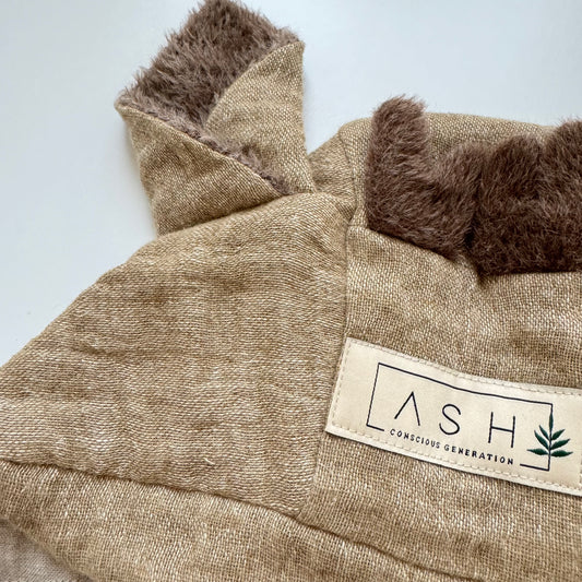 WOOL DEER BRIM BONNET - TUNDRA (ALPACA EAR)