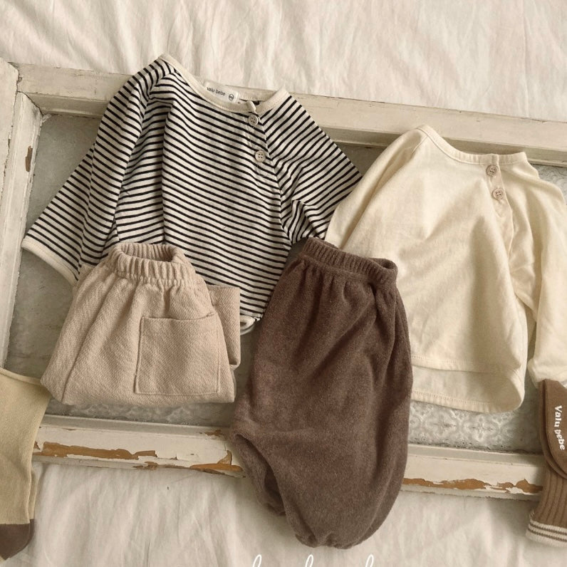 basic button tee