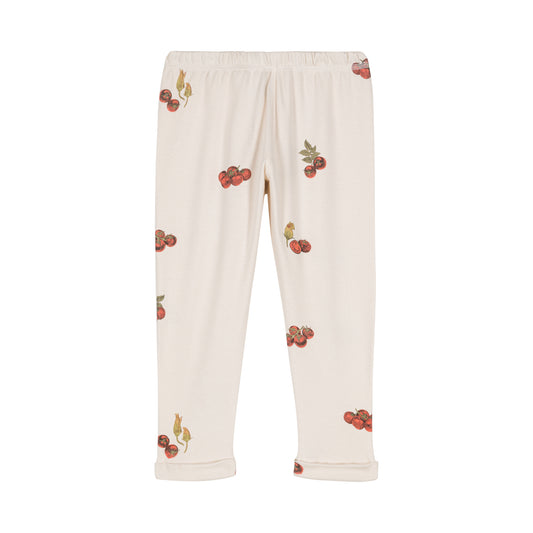 LEGGING ROM-POM - OFF WHITE / TOMATO