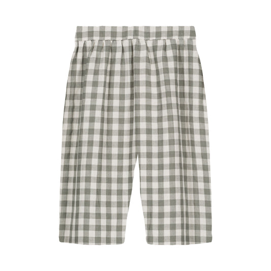 PANTS COUSIN -  GRAY GREEN GINGHAM