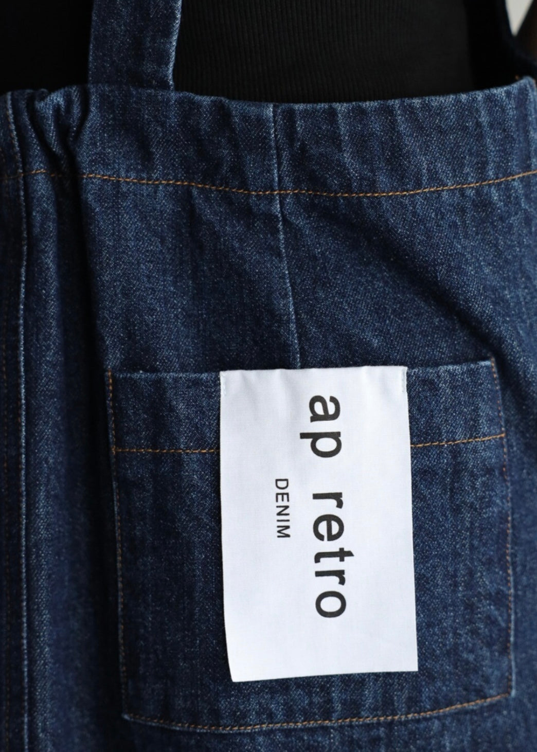 denim jumper skirt / blue