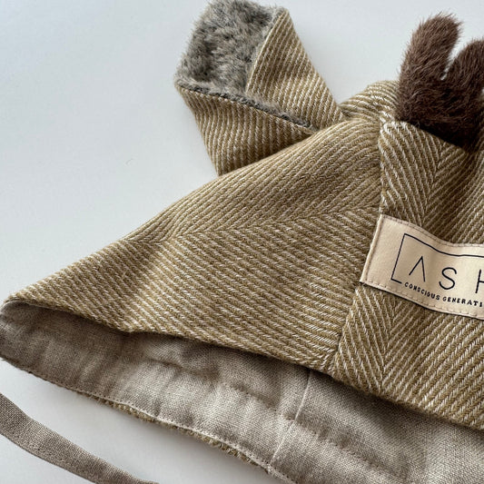 WOOL DEER BONNET - TAIGA (ALPACA EAR)