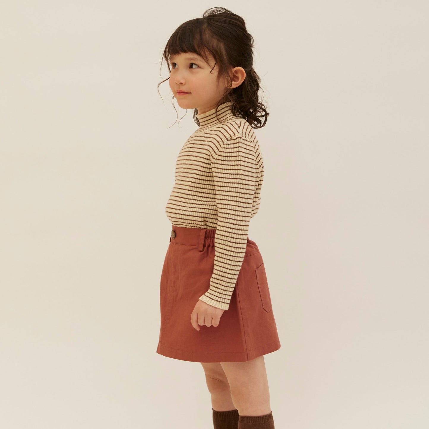 Knit T10 High Neck - Brown