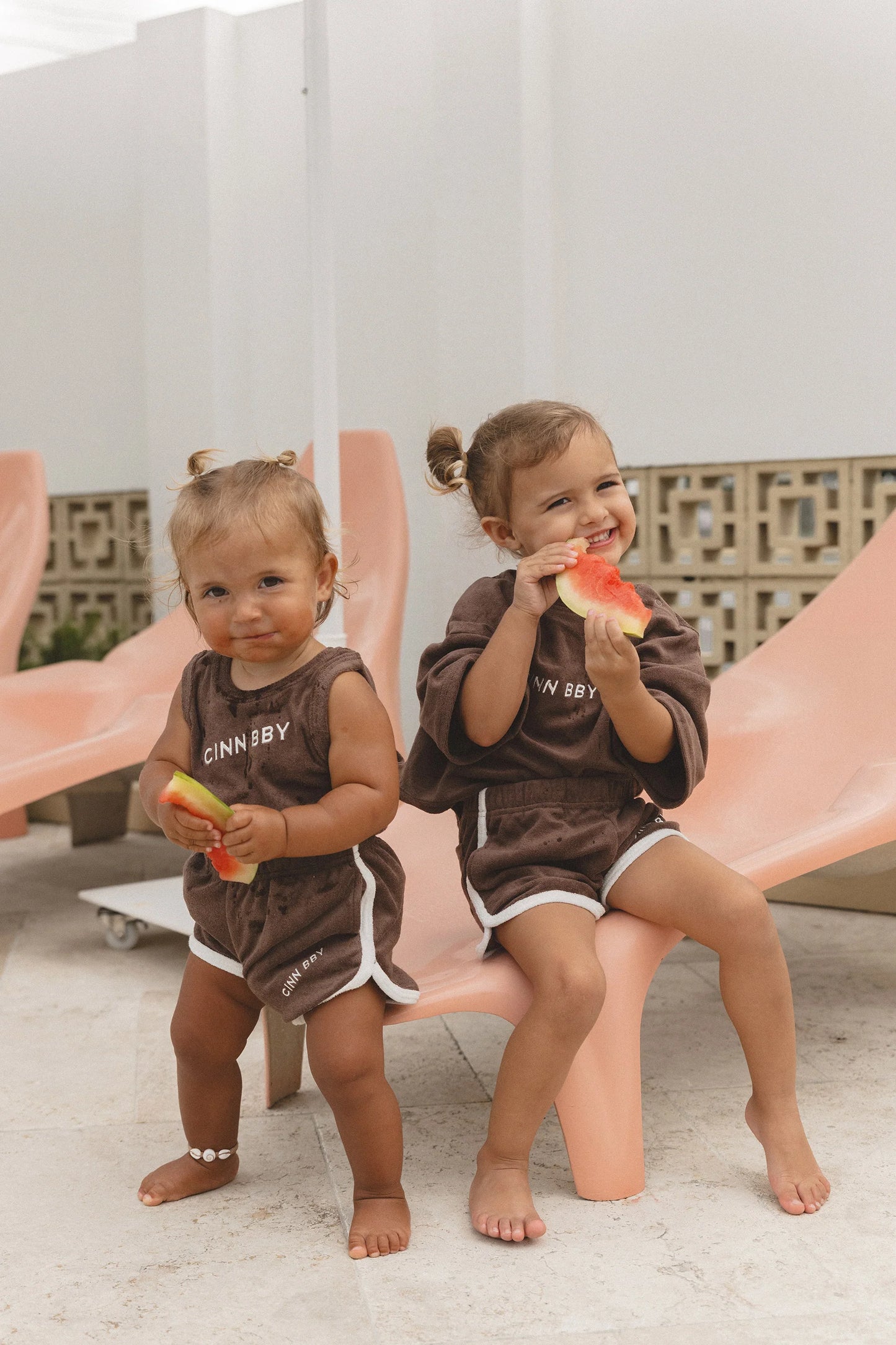 Terry Towelling Tee - Dark Chocolate