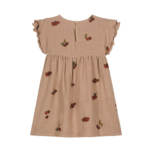 DRESS COUSINE - NOUGAT / TOMATO