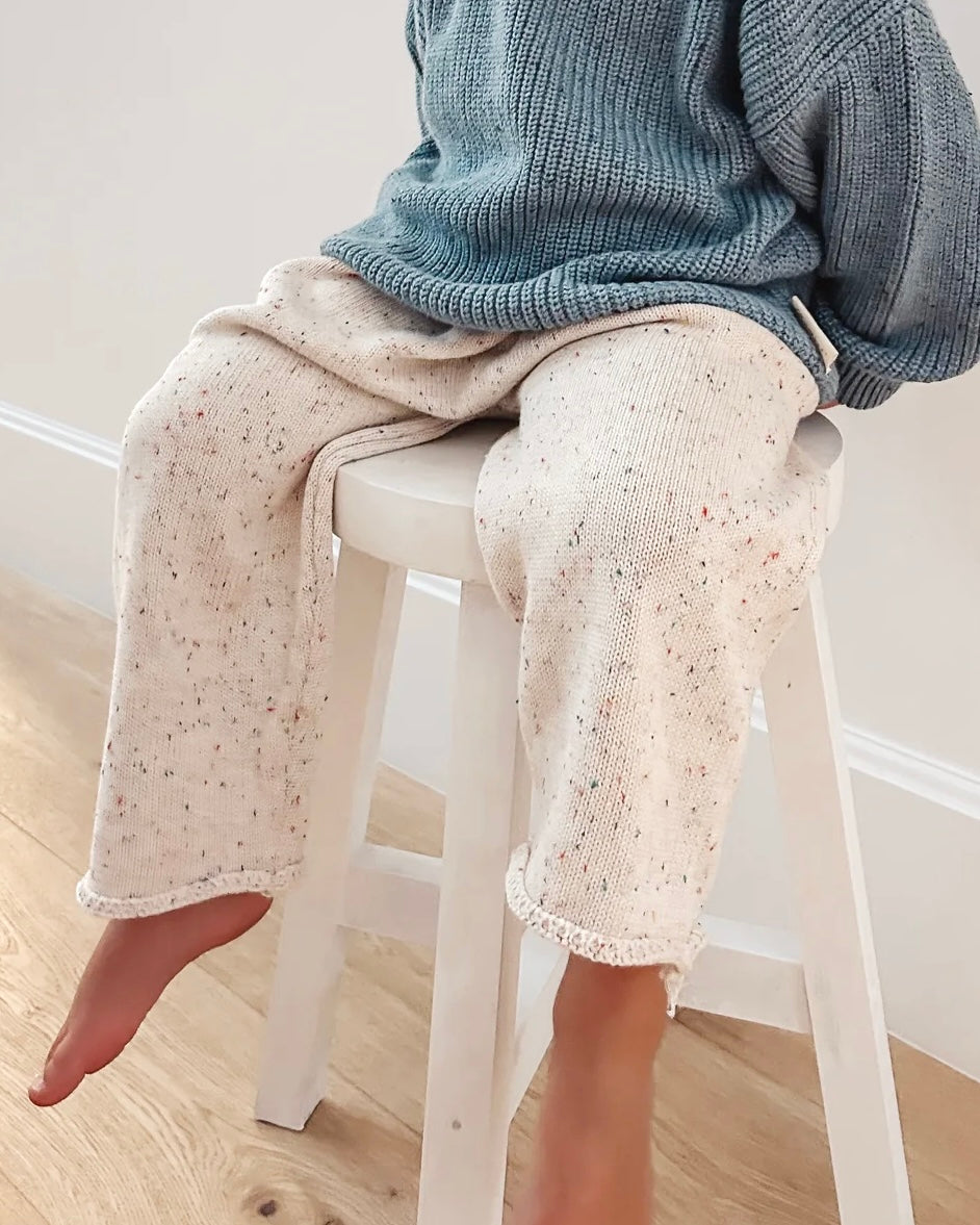 Pants - Beige Speckle