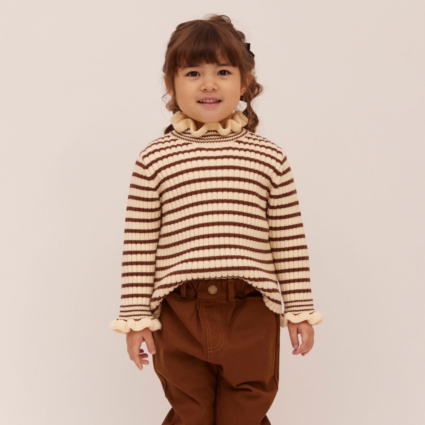 Knit T18 Frill - Brown