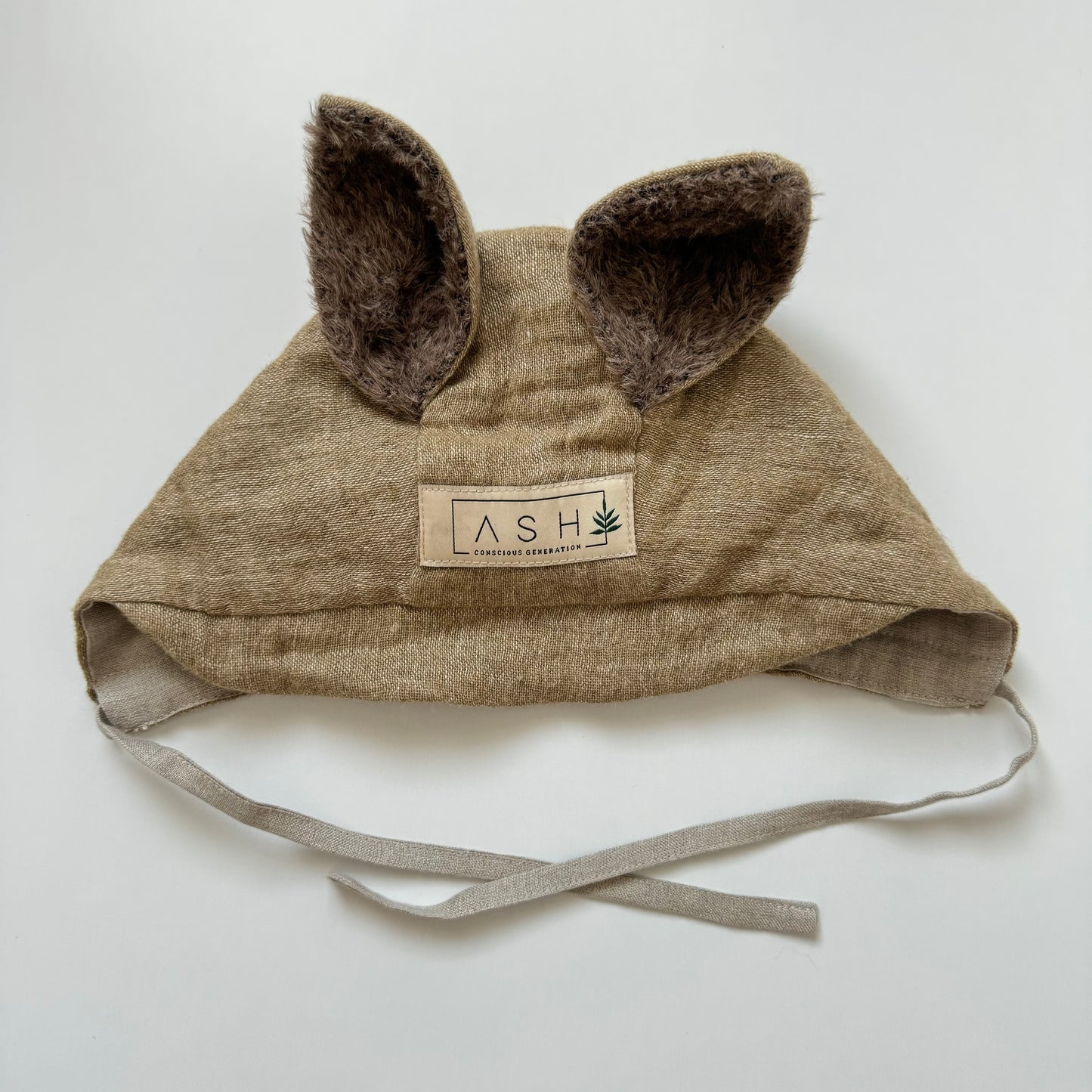 WOOL SQUIRREL BRIM BONNET - TUNDRA (ALPACA EAR)