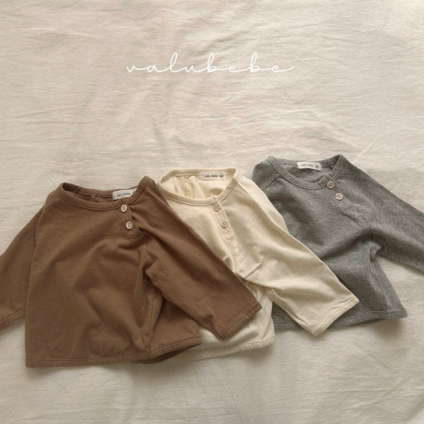 basic button tee