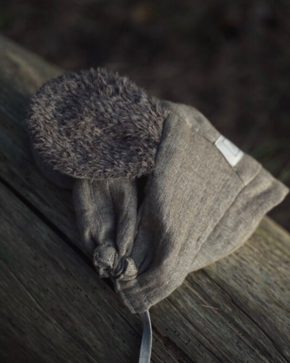 WOOL MOUSE BRIM BONNET - TUNDRA (ALPACA EAR)