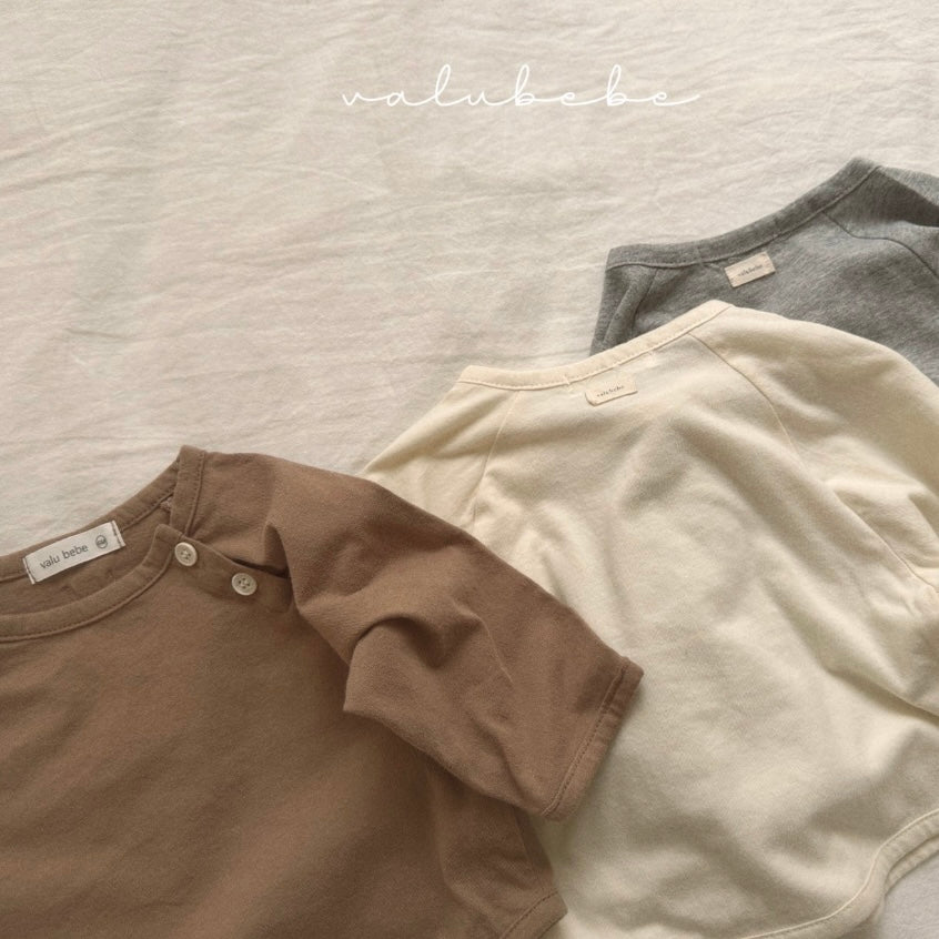 basic button tee