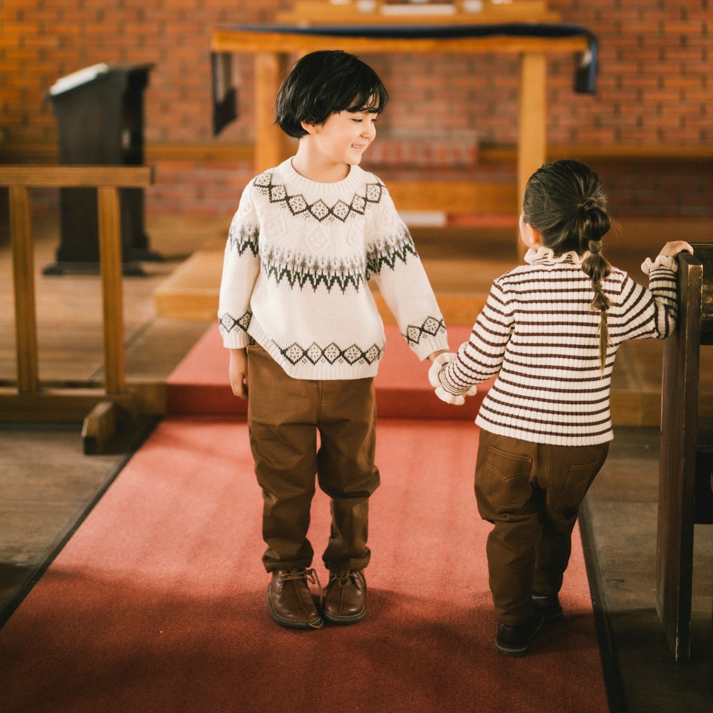 Knit T18 Frill - Brown