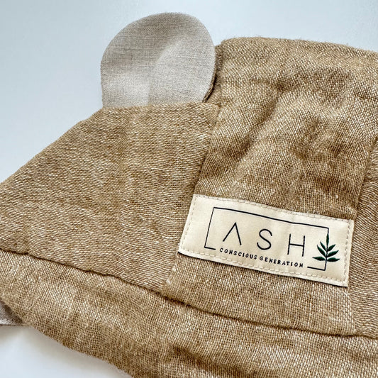 WOOL BEAR BRIM BONNET - TUNDRA (NEUTRAL EAR)