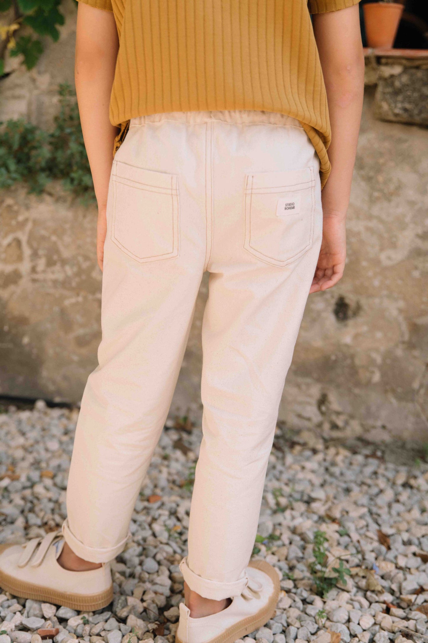 PANTS SERGE - OFF WHITE