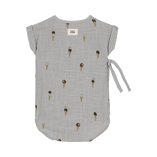 ROMPER NUAGE - BLUE/ICE CREAM