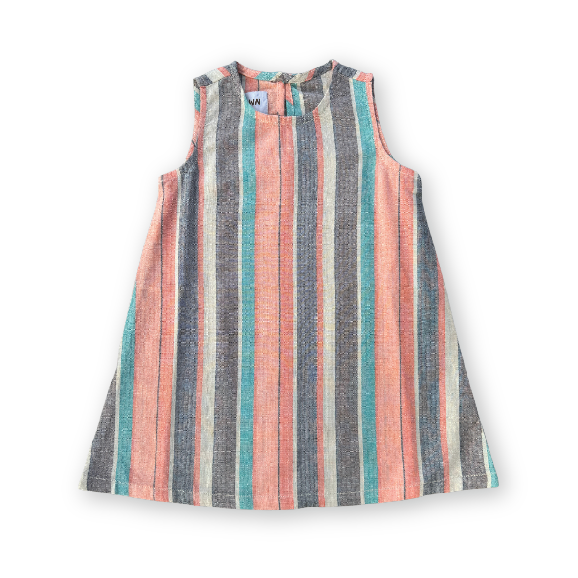 Summer Stripe Cotton Shift Dress - Summer Stripe