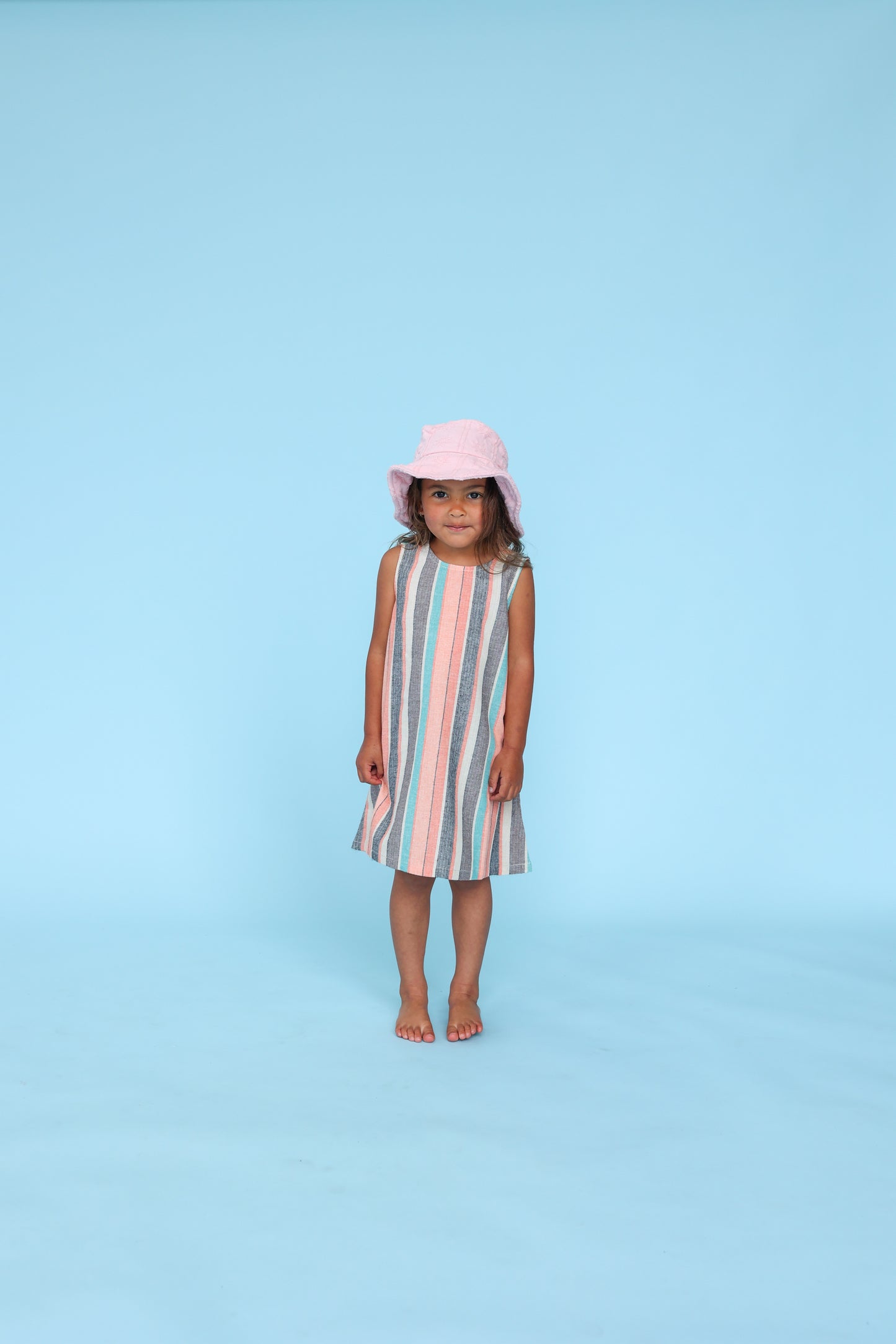 Summer Stripe Cotton Shift Dress - Summer Stripe