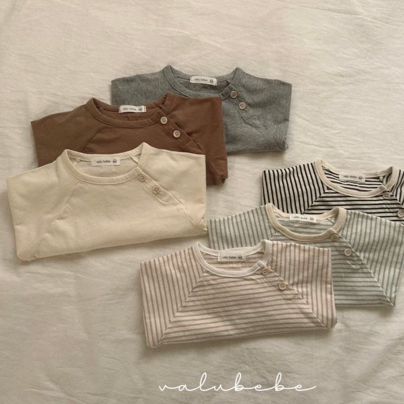 basic button tee