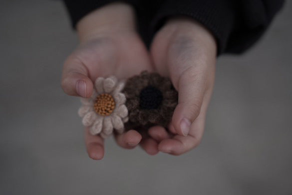 OHANA hair pins 2p - brown&beige