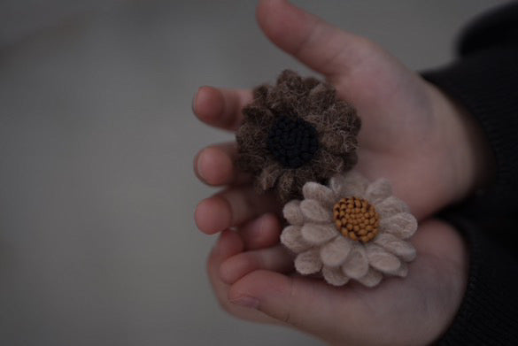 OHANA hair pins 2p - brown&beige